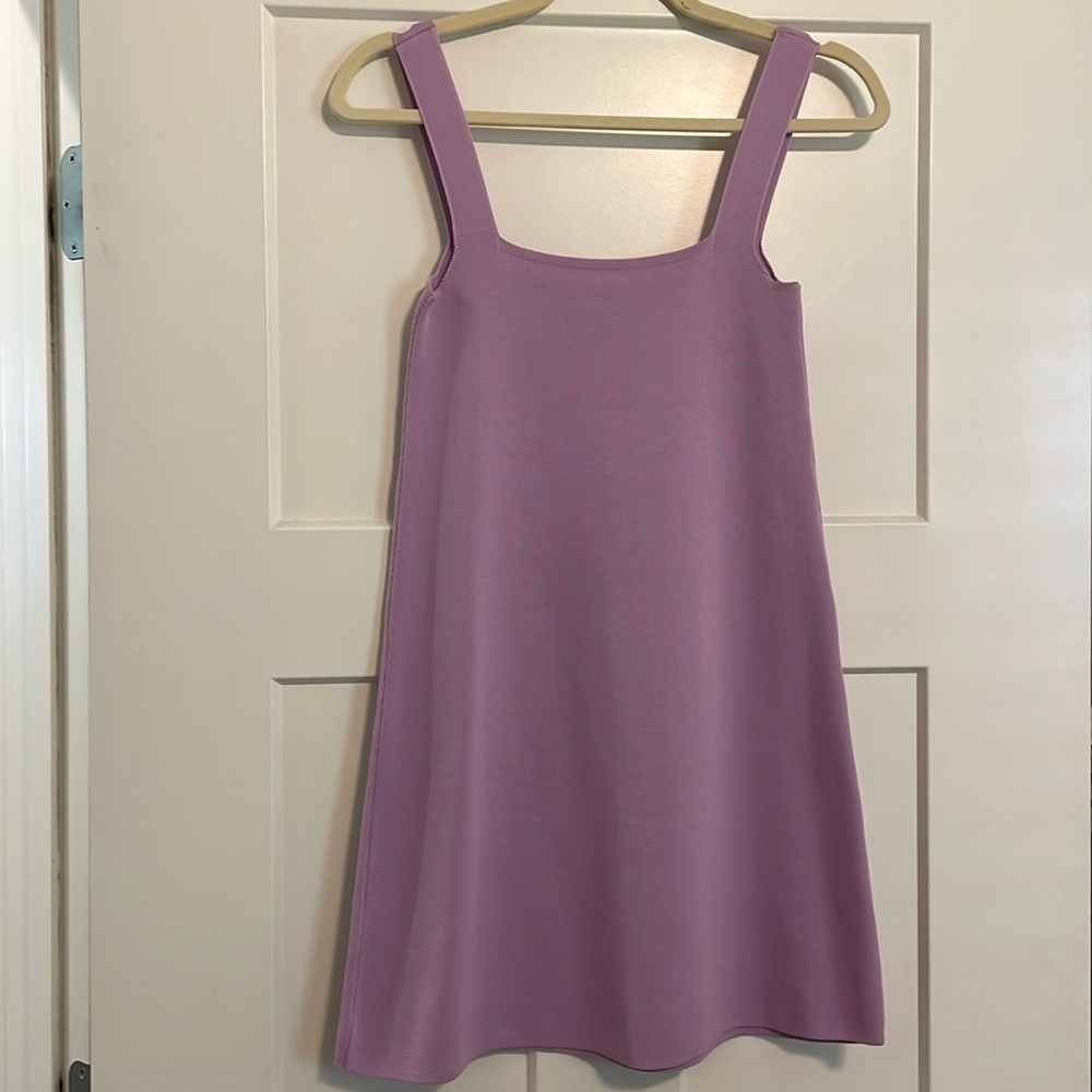 Zara purple knit mini dress